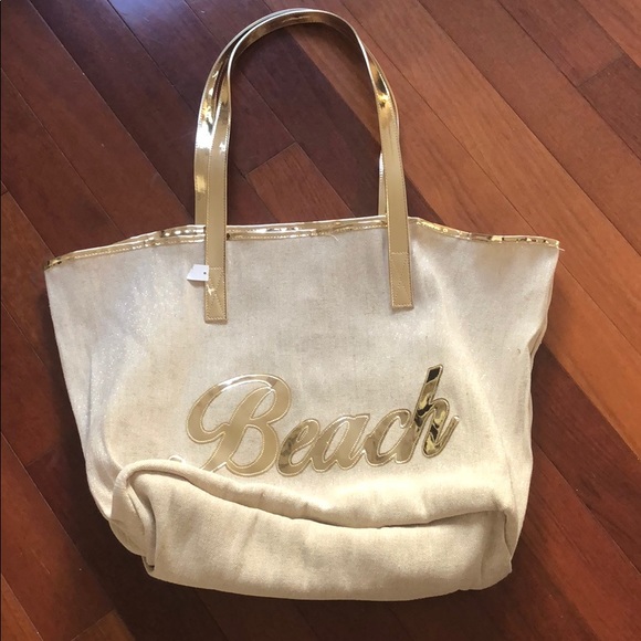 NWT: canvas beach tote - Picture 1 of 3